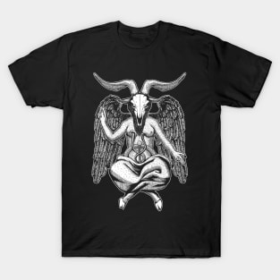 Baphomet Skull Etching T-Shirt